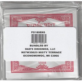 ERNIE BALL SIX PACK OF CUSTOM GAUGE 8-1008 - 6 pack of strings Custom Bundled by Dad’s Diggings, LLC