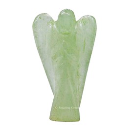 Green Aventurine Angel - Green Aventurine Crystal Angel and Pocket Guardian Angel Crystal Figurines (1.5 inches)