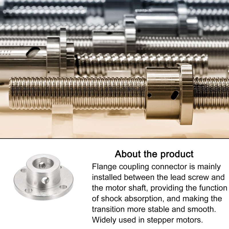 Rebower 11mm Rigid Flange Coupling Connector Motor Coupler (with Screw