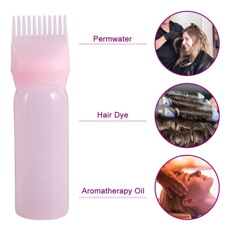 Abnaok Root Comb Applicator Bottle, 6 Ounce Applicator Bottle for