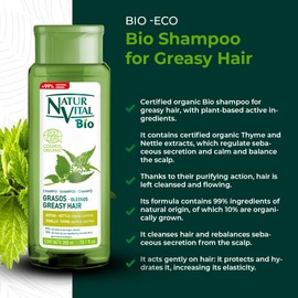 Naturaleza y vida - Naturaleza y vida anti hair loss shampoo greasy hair 300 ml