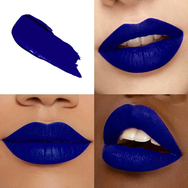 HOOMUSS Blue Lipstick Long Lasting, Matte Liquid Lipsticks for Women