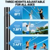 Outdoor Portable Volleyball Net Set with Anti-Sag Winch System
