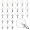 Pallerina 25 Pack G40 Light Bulbs Replacement,1.5 Inch 5 Watt