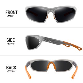 BIRCEN Polarized Sport Sunglasses for Men - Women UV Protection Shades for Motorcycle Golf Baseball Cycling Fishing Driving