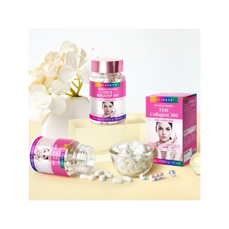 2 bottles of ultra-low molecular fish collagen 300 with high