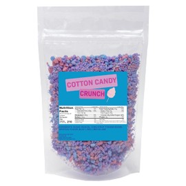 Cotton Candy Crunch Topping for Ice Cream, Froyo, Frappes, Cupcake and Dessert Toppings 7 Ounce