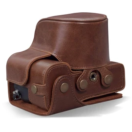 MegaGear MG1953 Ever Ready Genuine Leather Camera Case compatible with Sony Alpha 7C - Brown