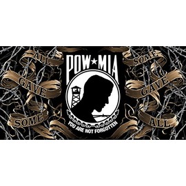 Erazor Bits Patriotic Beach Towel, Soft 100% Cotton Pool Towels, Machine Washable Bath Towel, Great for Active Military, Veterans, Public Defenders, and Public Servants (POW Prisoner of War)