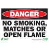 Zing Green Products 1110A Recycled Aluminum "Danger No Smoking, Matches