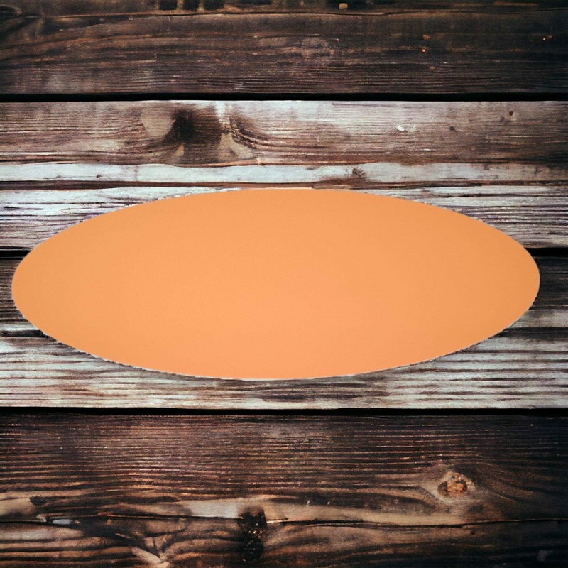 Oval Worktop Saver - Acrylic Matt Lemon Bonbon 38cm x