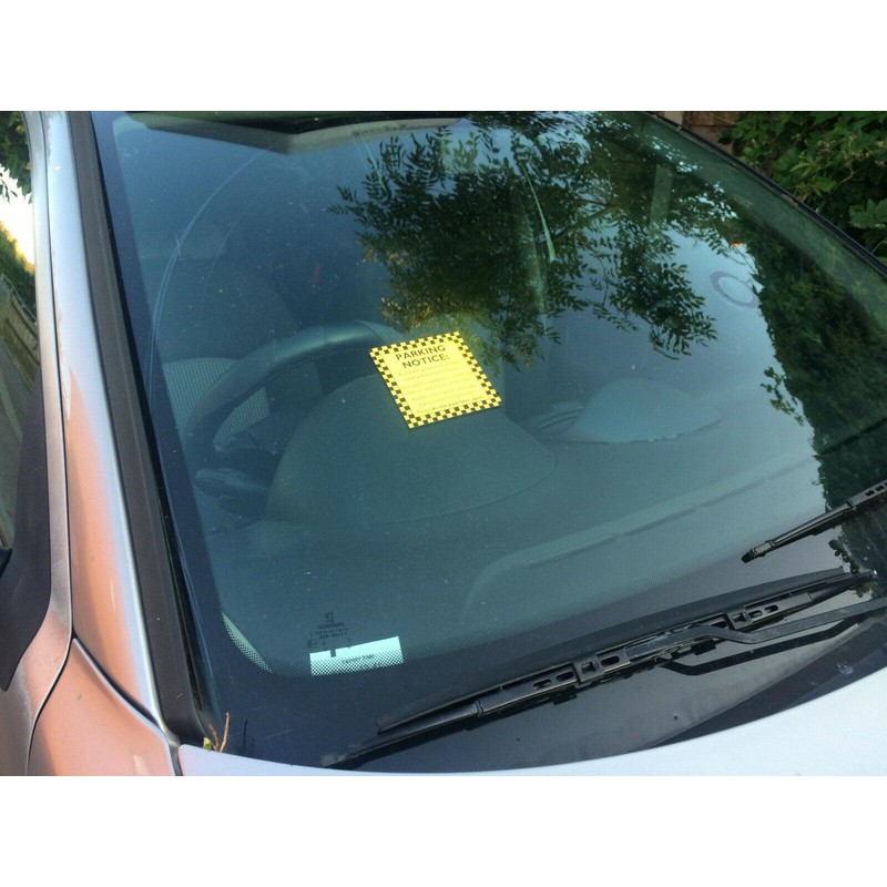 Private Parking Sticker Notice for Windscreen. You Have Parked on