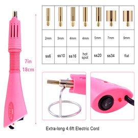 BLINGINBOX Bedazzler Kit with Rhinestones, Rhinestone Applicator Tool for Clothes with 6000pcs 21 Colors 3mm Hotfix Rhinestones Gems Craft, Diamond Painting Pen, Rhinestones Crystals for DIY Shoes