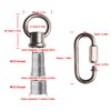 Haligate Brush Nickel Hook Rings for Light Fixture M10/M12 Available