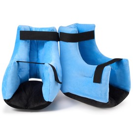 Careboda 2 Pcs Heel Protectors for Pressure Sores, Adjustable Heel Cushion Protector Pillow for Bedridden Patients,Machine Washable Open Foot Pillow for Bed, Wheelchairs