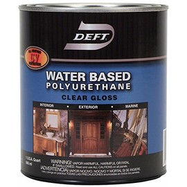 Deft Interior Exterior Water-Based Polyurethane Finish Gloss, Quart