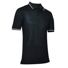 CHAMPRO Baseball/Softball Umpire Polo Shirt - Polyester, Black, Medium