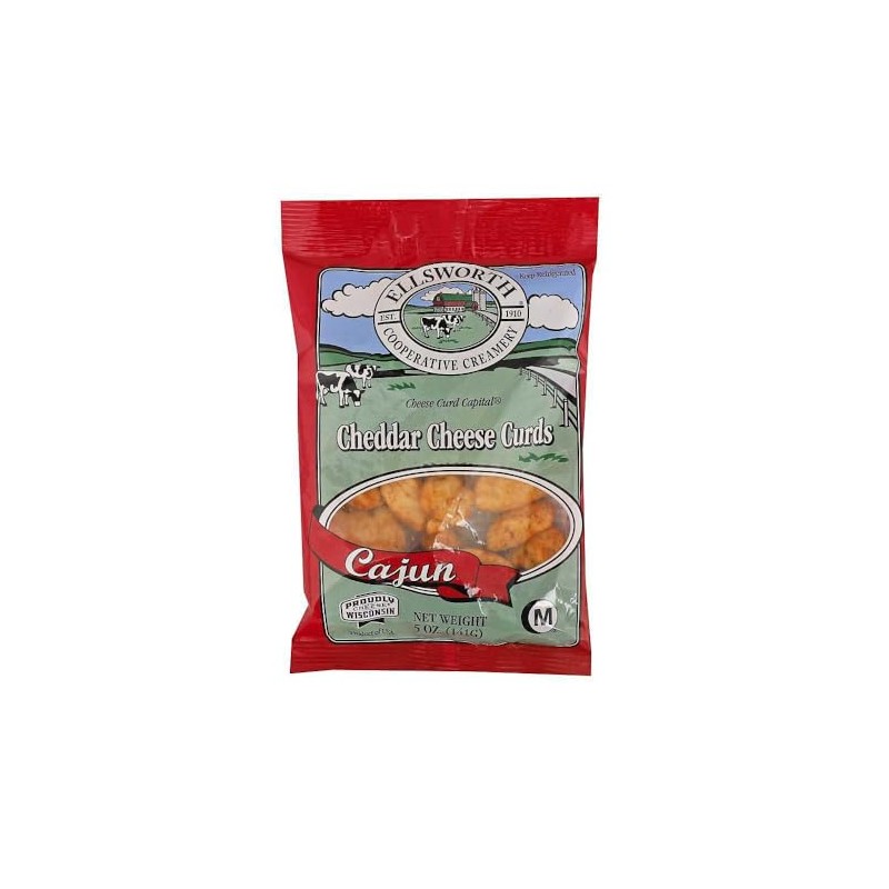Ellsworth Cajun Cheddar Cheese Curds, 5OZ, 12 Pack