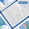 Flosser Kit, Shred-Resistant, Insert & Rotate 90° to 135° for