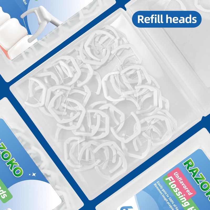 Flosser Kit, Shred-Resistant, Insert & Rotate 90° to 135° for