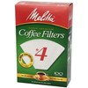 Melitta #4 Cone Coffee Filters, White, 100 Count - Packaging