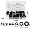 Wolfride 180Pcs Rubber Grommet Assortment Kit O Ring Washer Set