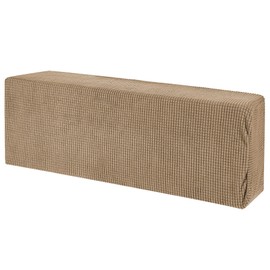 MECCANIXITY Air Conditioner Cover 35-37 Inch Knitted Elastic Cloth Dustproof for Wall-Mounted Units Split Indoor AC Covers Light Brown