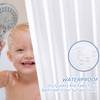 downluxe Waterproof Fabric Shower Curtain Liner - Soft Cloth Shower