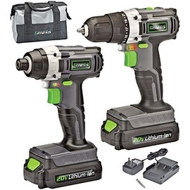 20-Volt Cordless Li-Ion 2-Speed Drill/Impact Driver Combo Kit