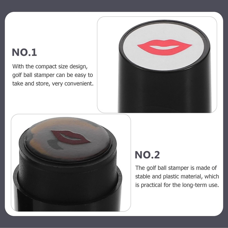 Operitacx Golf Ball Stamp with Kiss Mark, Golf Accessories, Lightweight