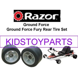 Razor REAR WHEELS Razor Ground Force Drifter FURY Scooter Set of 2 *HARD PLASTIC Tires