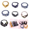 BIUDECO Elastic Chiffon Headband for Women Stylish Plaid Knot Hair