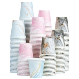 Huifany 300Pack 3 oz Paper Cups Disposable Bathroom Cups, Small Mouthwash Cups Bath Cup 3 oz Paper for Bathroom,Birthday Party, Travel, Events, Picnic, BBQ