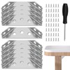 Universal Furniture Corner Connector, 10 Pcs Stainless Steel Angle Corner