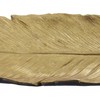 Deco 79 Glam Resin Decorative Bowl Ps Gold Feather Tray