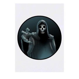 'Grim Reaper' Temporary Tattoo - Water Resistant, Skin-Safe, Non-Toxic Transfer (TO00052140)