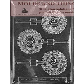 60th Birthday chocolate candy mold numbers and letters Chocolate candy mold With Copywrited molding Instructions