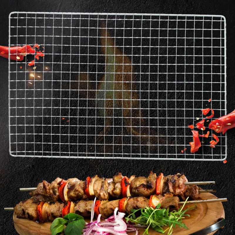3pcs Rejilla De Hierro Para A Sador Parrilla Malla Bbq