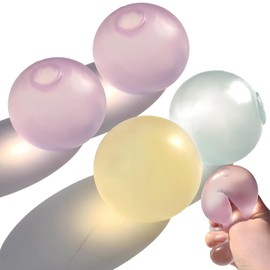 Aipeeo Stress Ball, Pack of 4 Anti-Stress Balls 6 cm, Squeeze Balls Squishy Stress Relief Balls, Stress Ball for Adults, Stress Relief Toy for Children, Ideal for Relaxation, Relief of Anxiety,