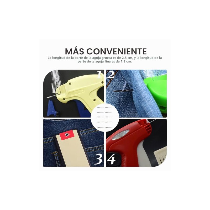 Hierro Plata Agujas para Etiquetar 10 Piezas Ropa