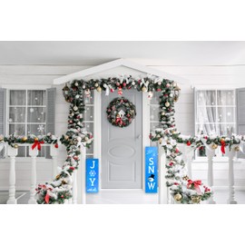 Christmas Stencils for Painting on Wood Reusable, 37 pcs, Large Christmas Stencils Kit: Merry Christmas, Let it Snow, Joy, Believe, plus 14 Snowflakes in more sizes & 10 Shapes for Unique Winter Signs