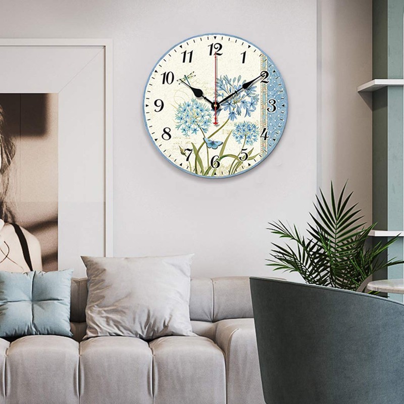SWHONG Wall Clock Without Ticking Noises 10 Z0 LL/25.4 cm