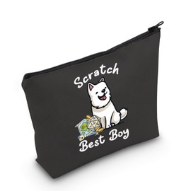 BG3 Dog Gift Scratch Best Boy Cosmetic Bag RPG Doggo Fans Gift Gamer Lover Gift (Scratch Best Bag)