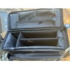 Unbranded All Black Carry Padded Case Luggage With Rollers