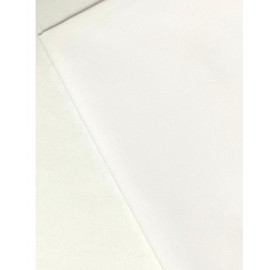 Plain White Fabric - 45 inch / 112 cm Wide - for Dressmaking, Art & Craft, Sewing - Per Metre