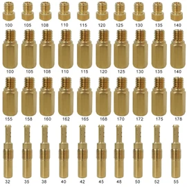HaeKap 40Pcs Carburetor Main Jet Slow Pilot Jet Kit for PWK Keihin OKO CVK Crab, Replaces SCL-2018090002-ZH-T-01/02, SCL-2018090001/03-ZH-T-01