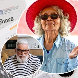 FEISEDY Fashion Reading Sunglasses Women Men Square Reader Sunglasses UV400 Protection Polarized Lens B2390（Blue,1.50x）