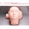 Yephets 2 Pack Pink Silicone Mannequin For Eyelash Extension Makeup