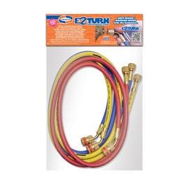 Uniweld EZ5HS Hose Set, EZ-Turn 5' Soft Magic Barrier anti-Blowback,Red, Yellow, Blue
