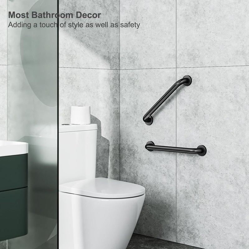 FANHAO 2 Pack Shower Grab Bar, 16 Inch Stainless Steel